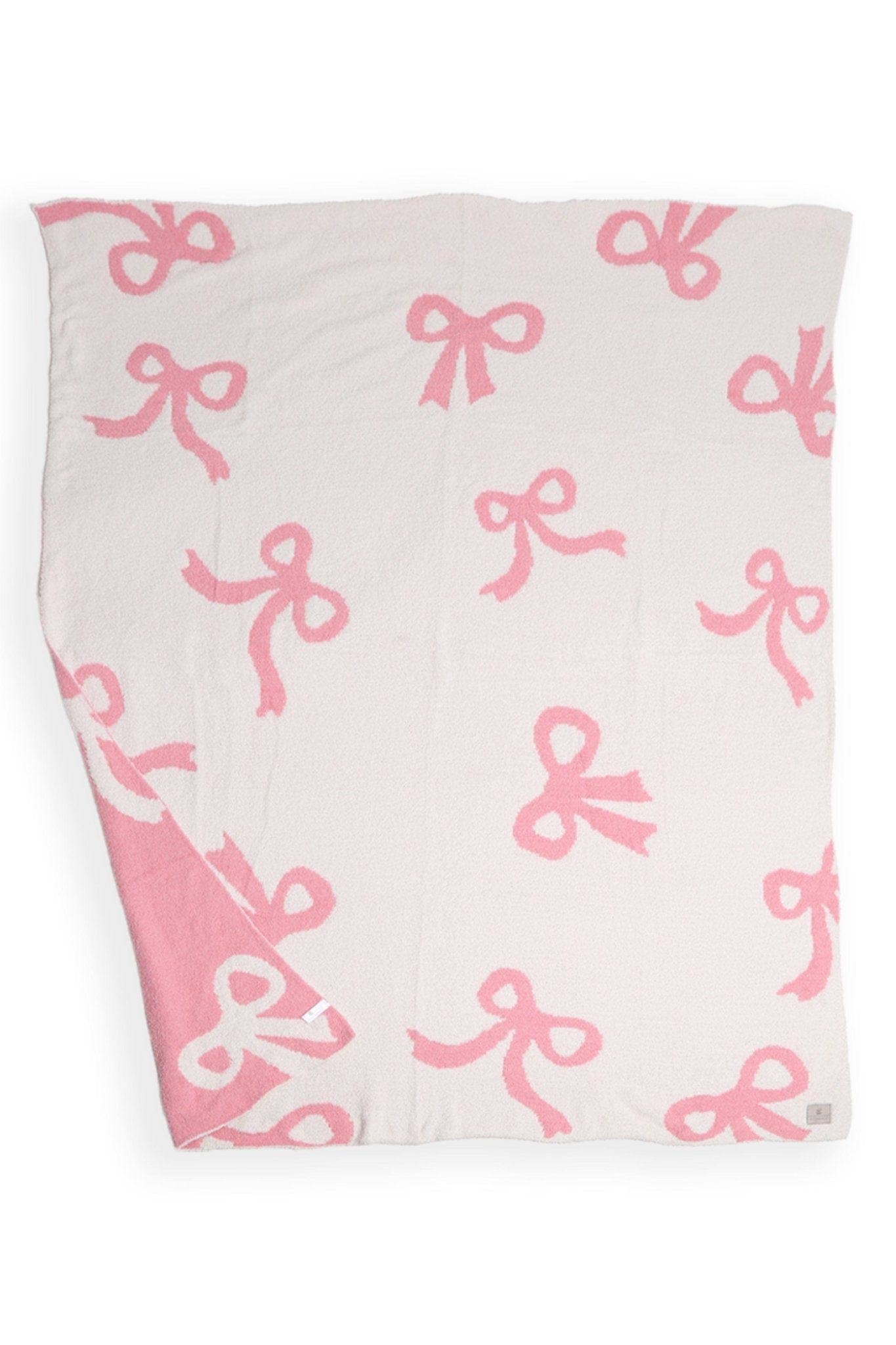MiMi Wholesale - Wholesale Throw Blanket - JCL6020 Super Lux Pink Ribbon Blanket3