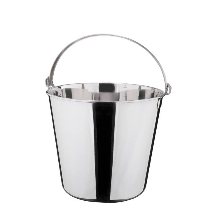 Cubeta de acero inoxidable con escala 5l para venta al por mayor de Karl Weis