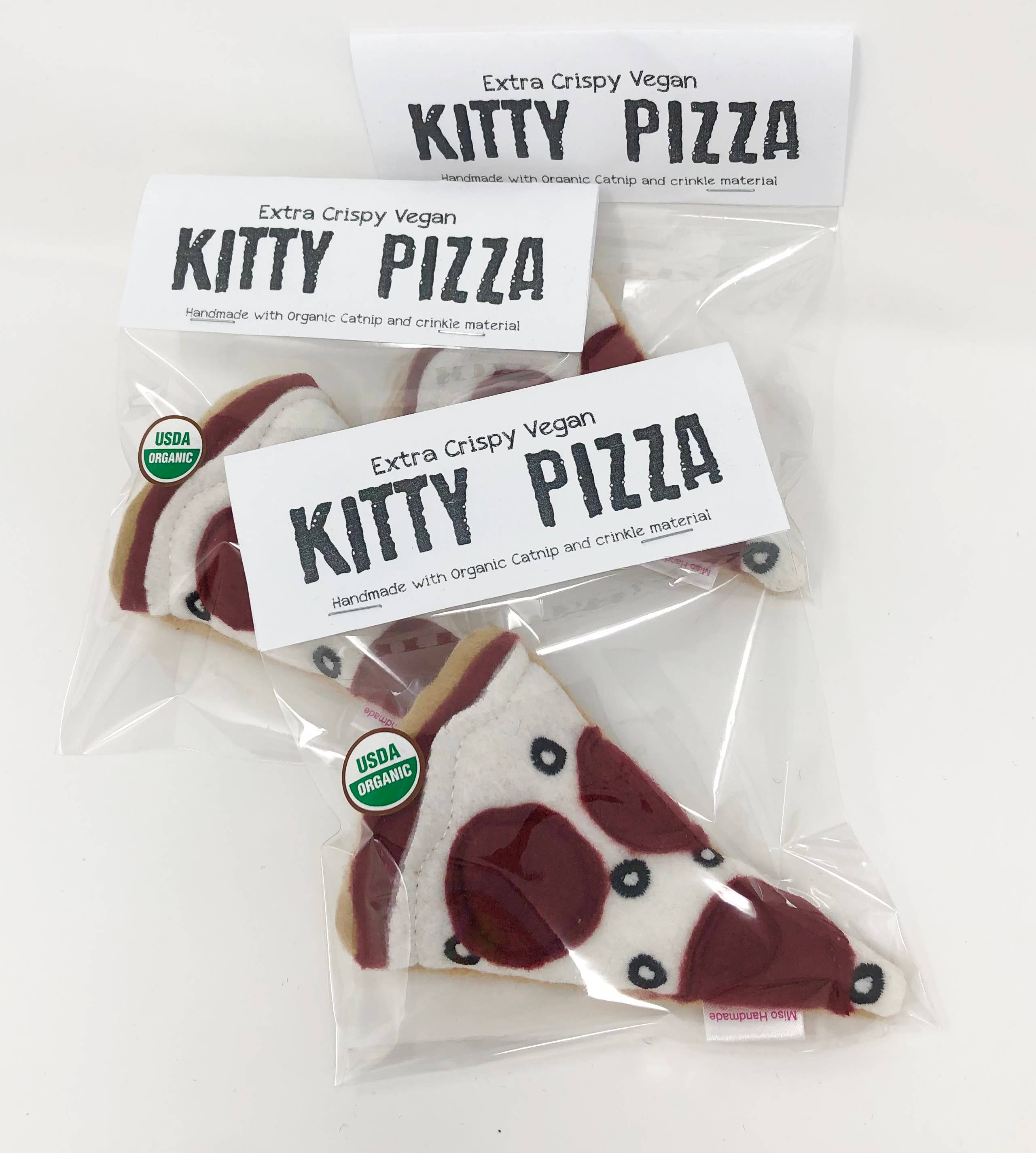 Miso Handmade - Wholesale Pet Toy - Cat - Extra Crispy Catnip Pizza1