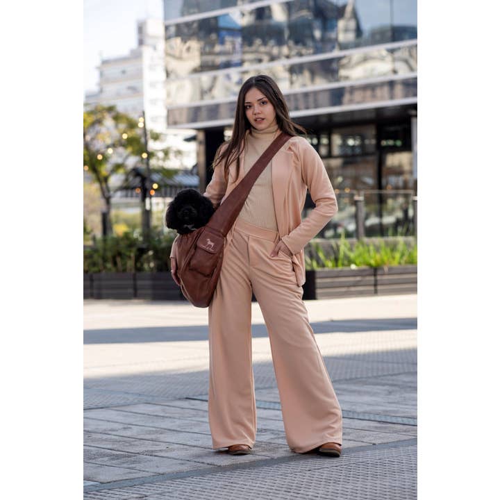 NOAH AND PAW LLC - Wholesale Pet Carrier - Cat/Dog - Vegan Leather Pet sling Carrier, Ruffle Style28