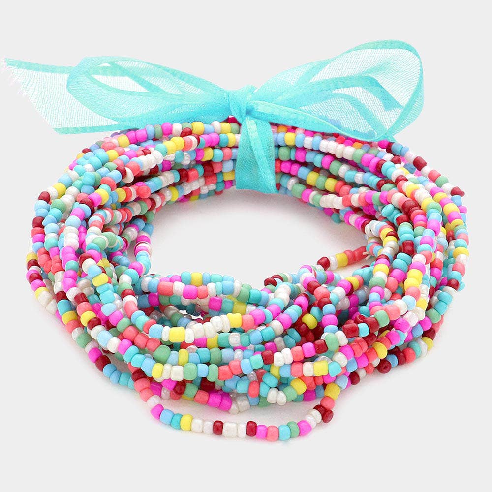 Sensibling Corp. - Wholesale Beaded Bracelet - 25PCS - Seed Beaded Stretch Bracelets
22