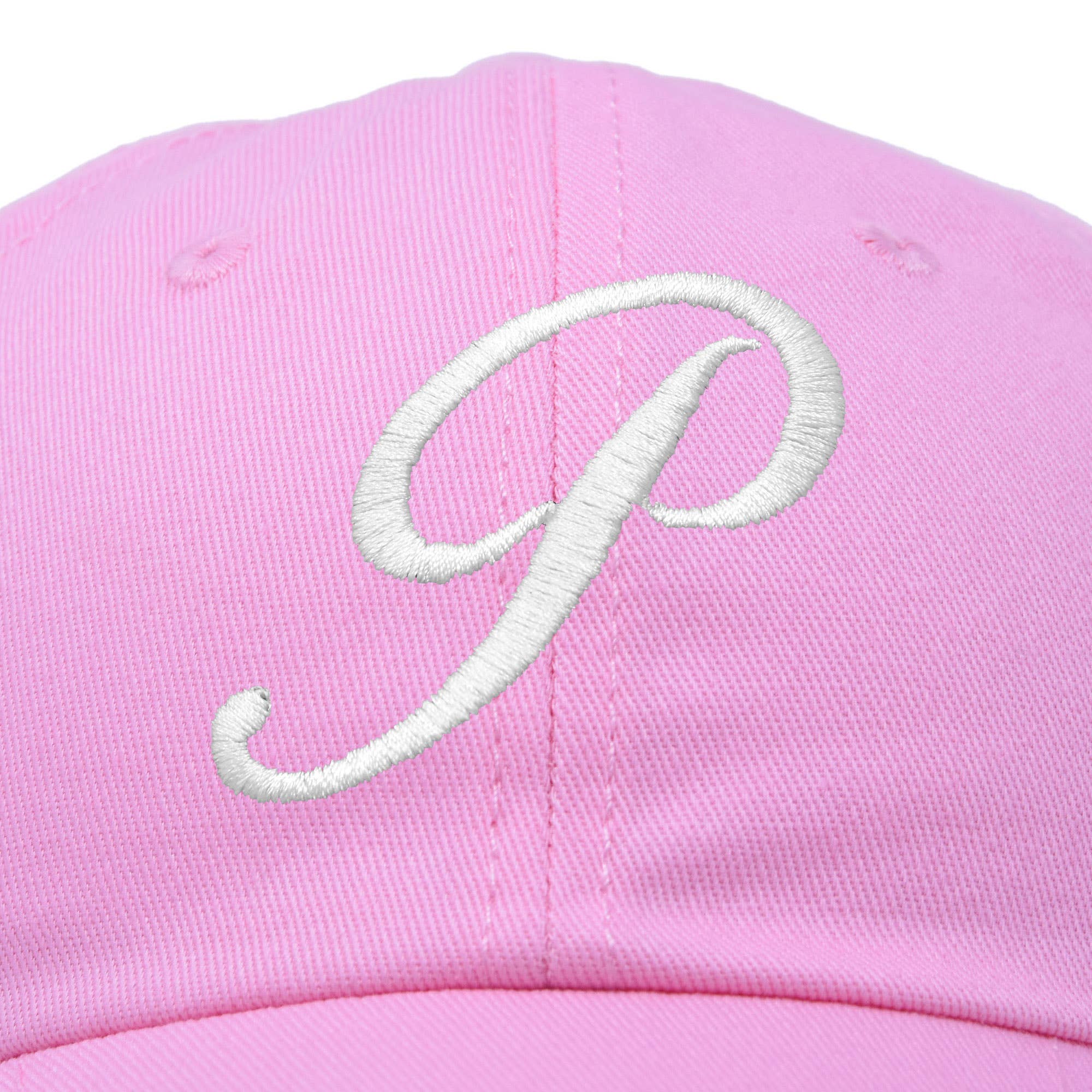 Dalix - Wholesale Baseball Cap - Women's - DALIX Initial Hat Letter P Womens Baseball Cap Monogram45
