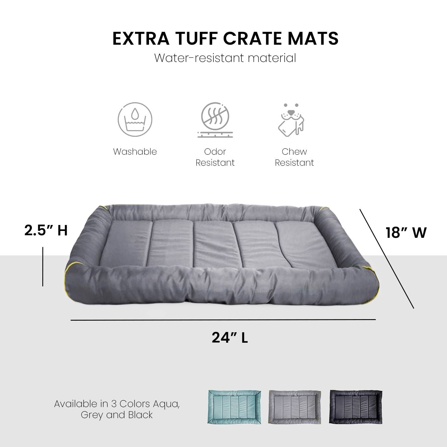Precious Tails - Wholesale Pet Bed - Dog - Precious Tails Xtra Tuff Crate Mat38