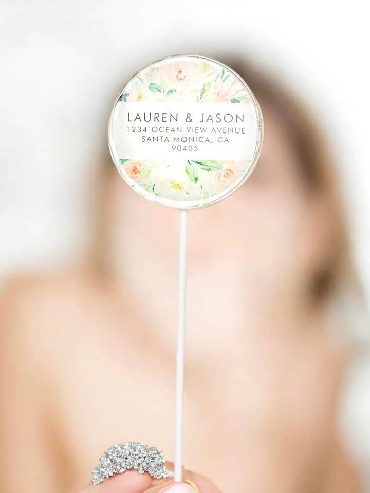 Sucettes de mariage personnalisées, cadeaux de mariage pour la vente par TheLollipopStudio