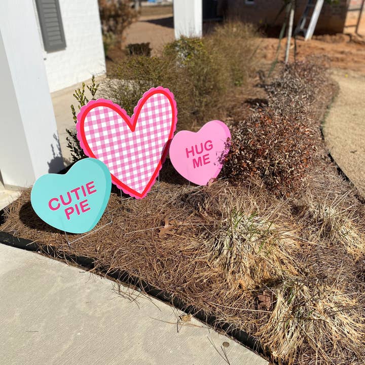 Lovely Reese - Venta al por mayor Letreros de exterior - Letreros de jardín con patrón de corazón3