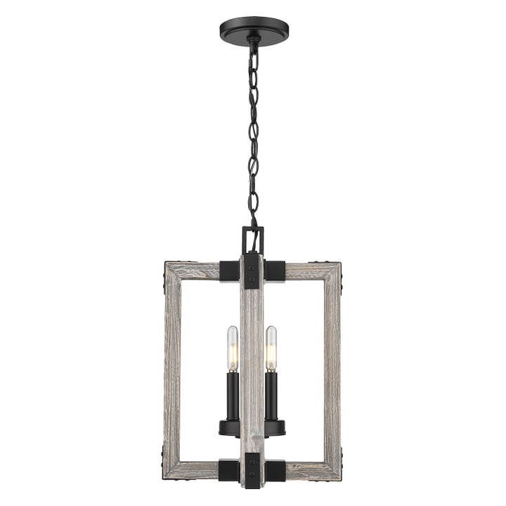 Golden Lighting - Wholesale Chandelier/Hanging Light - Lowell Pendant, Matte Black- Ceiling Light2