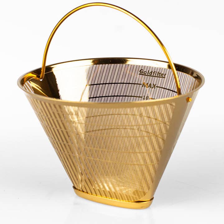Designandgrace Sustainable Universal #4 Gold Coffee Filter for wholesale by Designandgrace