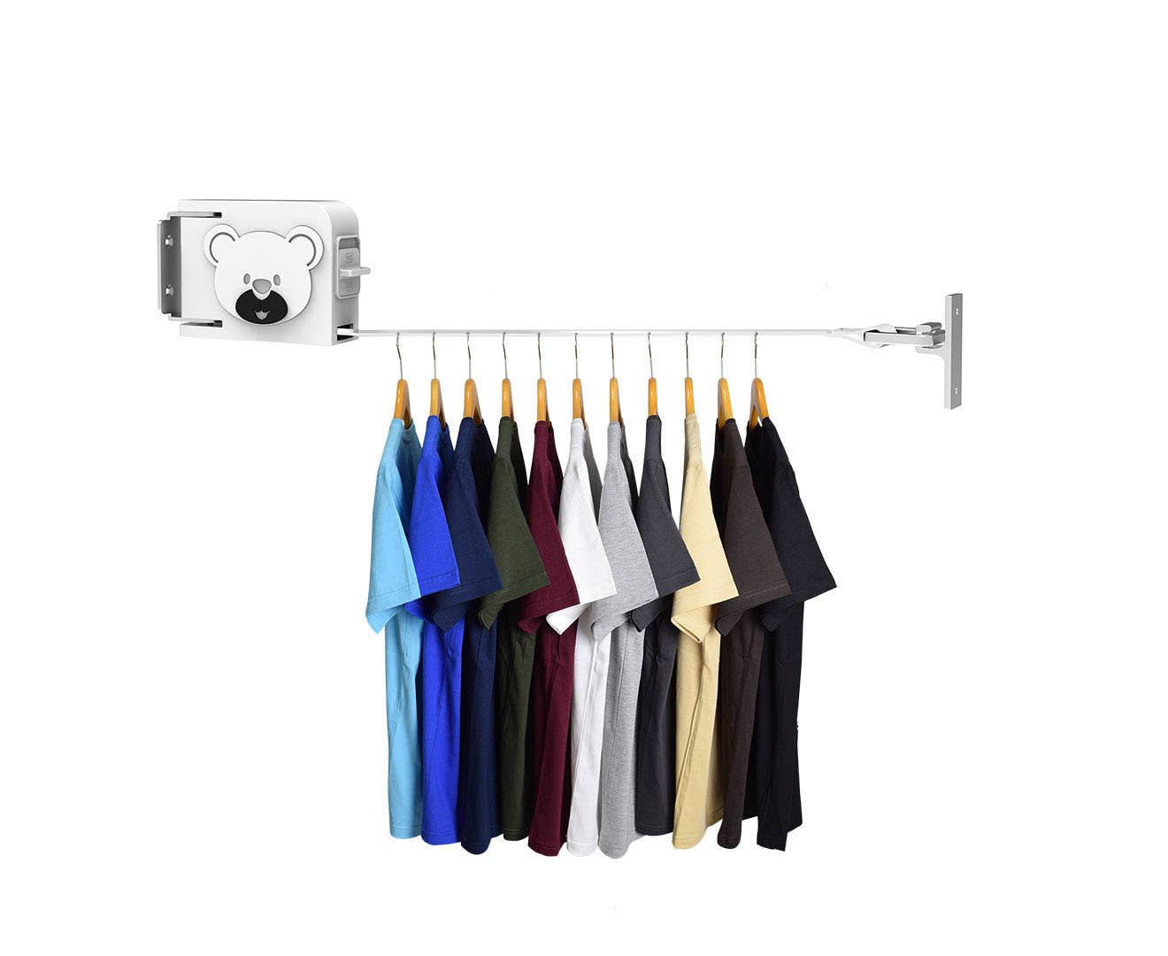 SOGA International Pty Ltd - Wholesale Clothes hangers - 160mm Wall-Mounted Clothes Line Dry Rack1