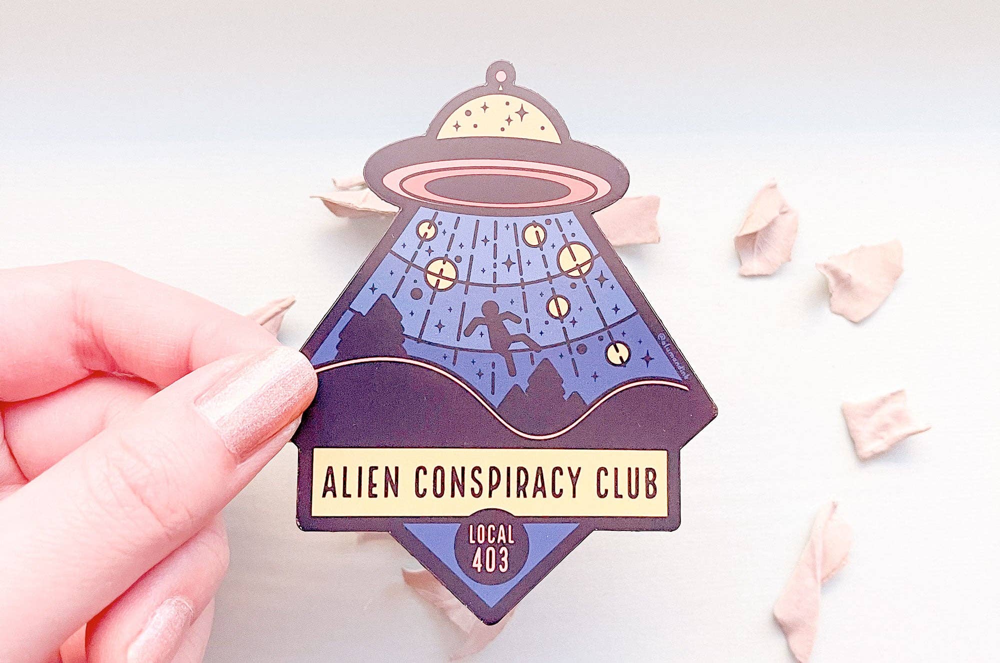 Alum and Ink - Wholesale Magnet - Alien Conspiracy Club Magnet2