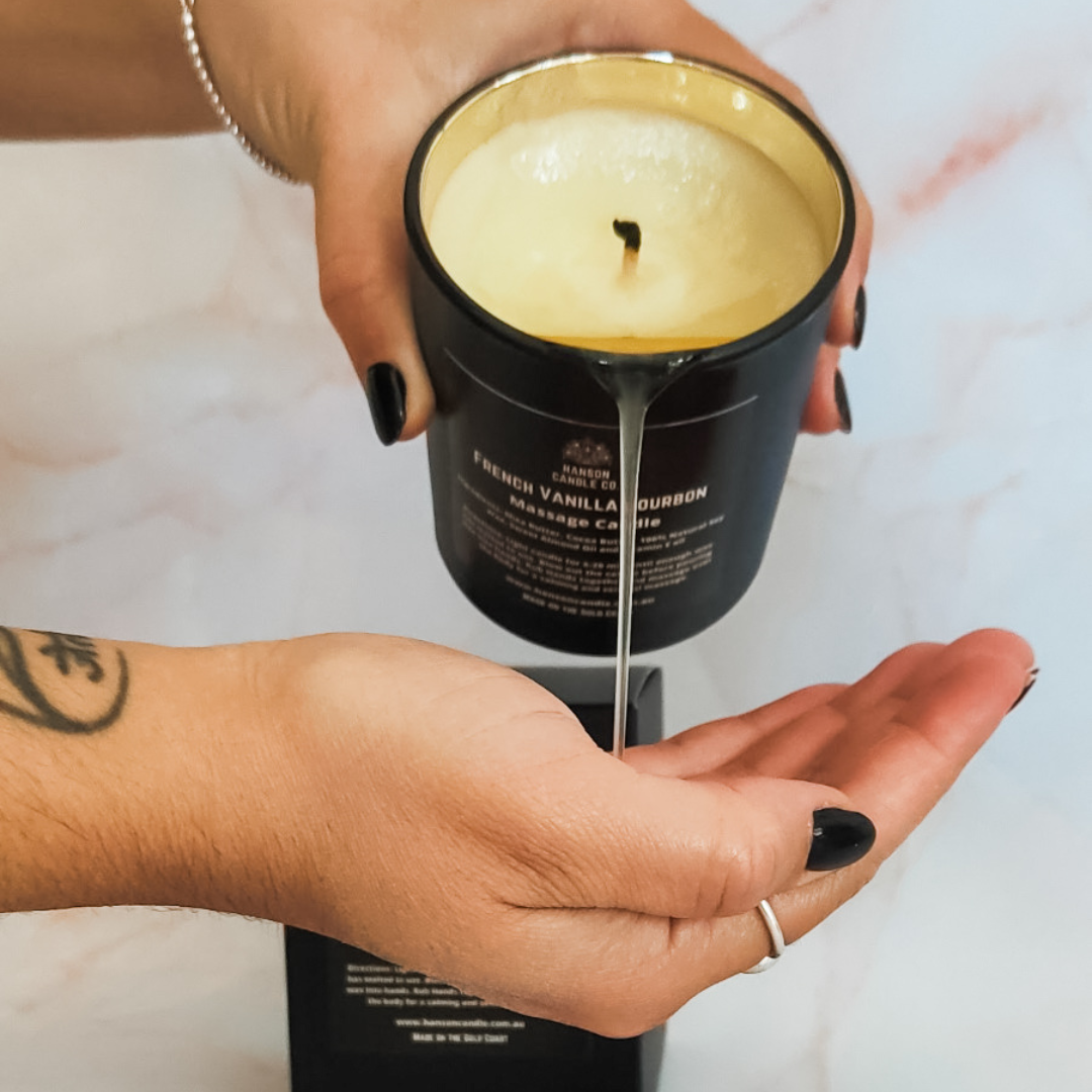 Hanson Candle Co. - Wholesale Jar/Filled Candle - Sensual Massage Candle - Matte Black8