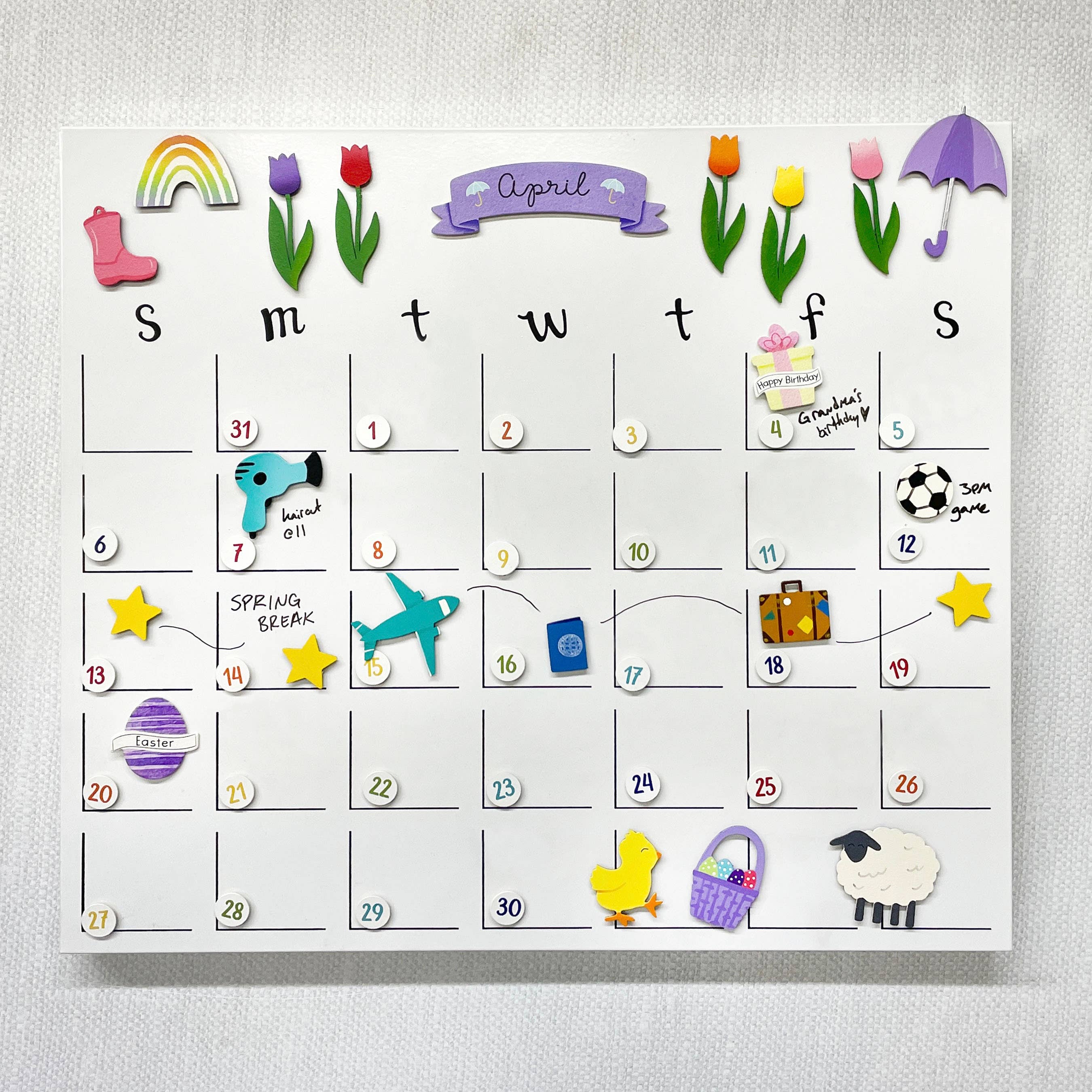 Roeda Studio - Wholesale Magnet - Birthday Magnets S/4, Calendar Organization2