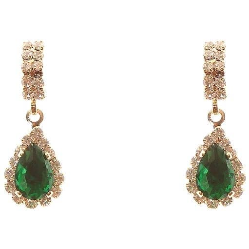 Diacly – wholesale Dangle earrings – Modern Bar Pear Dangle Rhinestone Earrings8