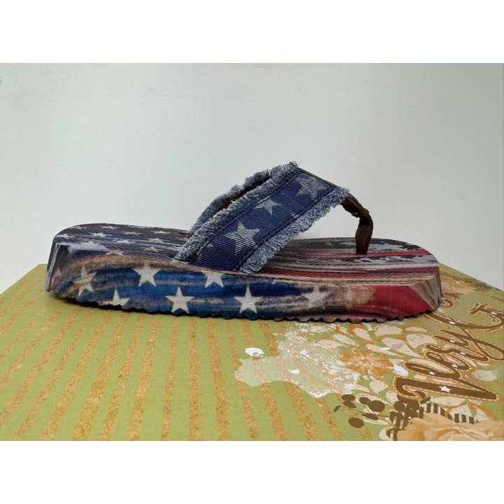 United Very G Women's USA Flag Flip Flops for wholesale by Very G