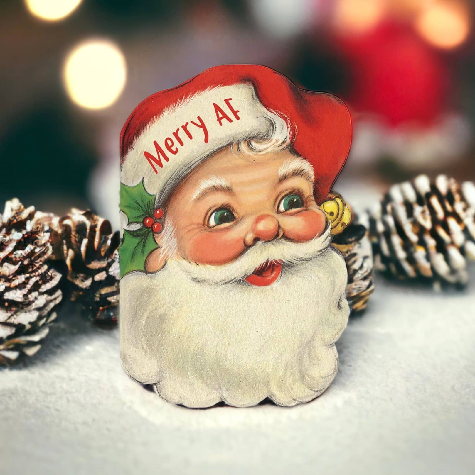 Bad Betty Greeting Co. - Wholesale Christmas Card - Merry AF - Funny Santa Christmas Card4