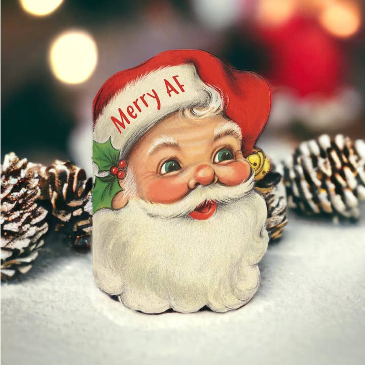 Bad Betty Greeting Co. - Wholesale Christmas Card - Merry AF - Funny Santa Christmas Card4