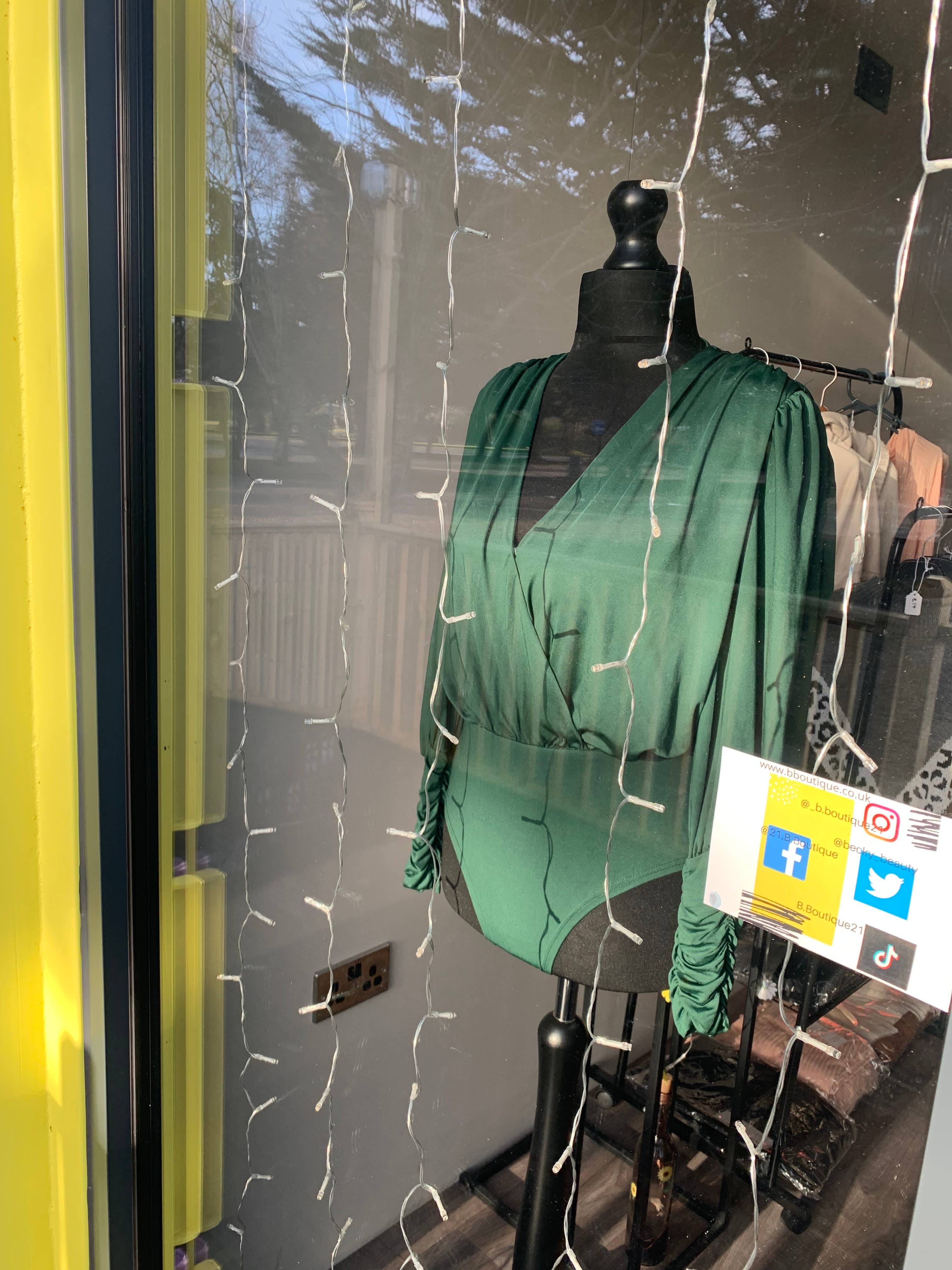 B.Boutique – wholesale Bodysuit – Women’s – Green Bodysuit3