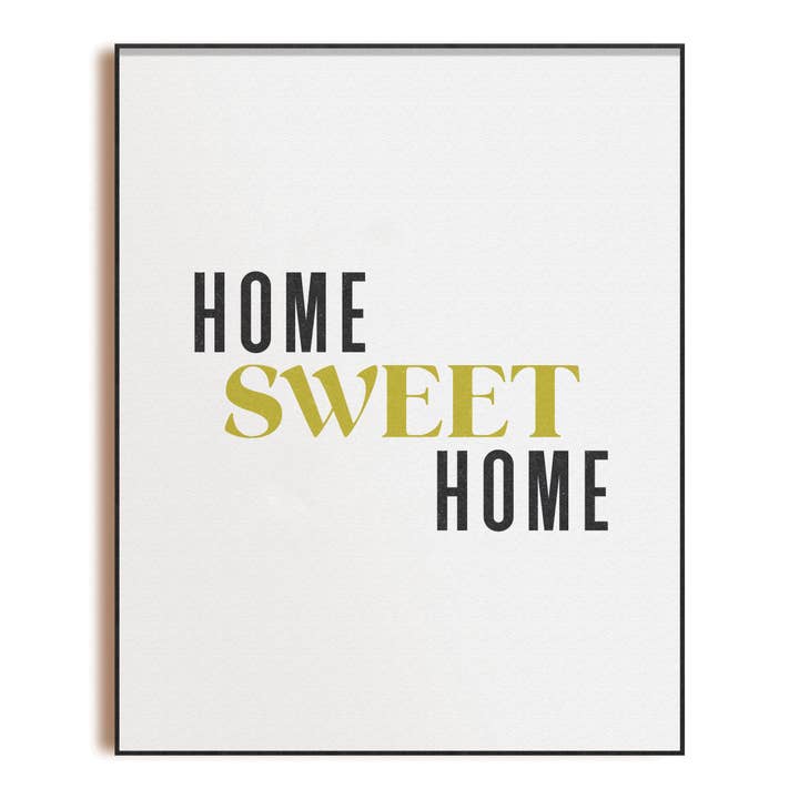 Home Sweet Home - Art Print for wholesale by Habitude Paper