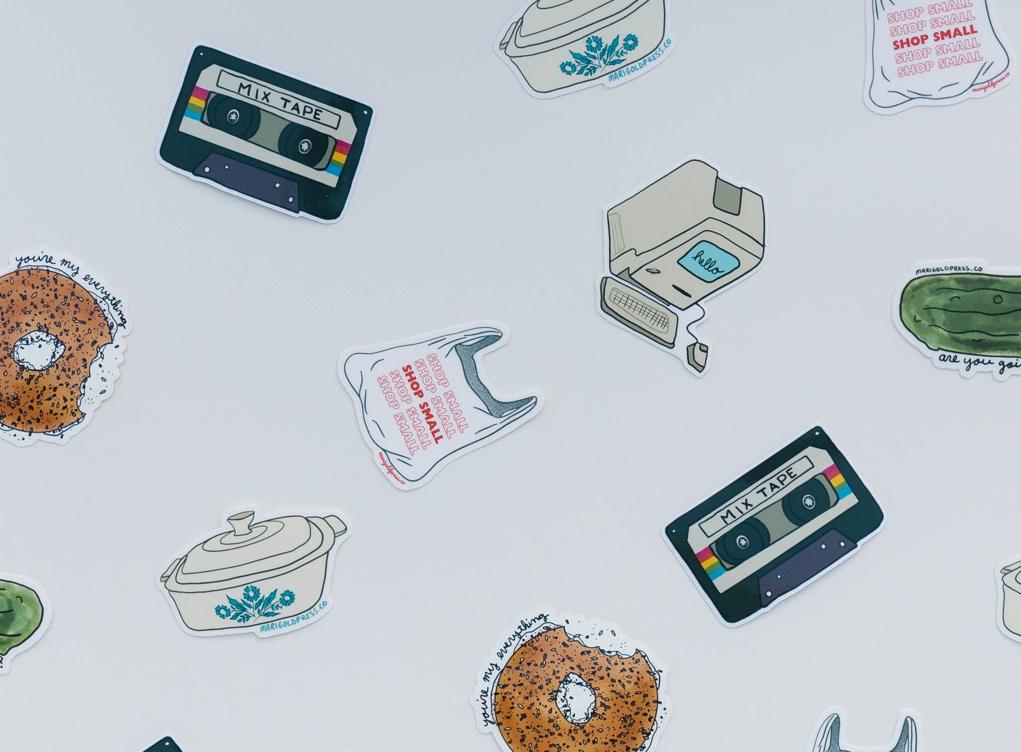 Marigold Press - Wholesale Sticker - Vintage Typewriter Matte Vinyl Sticker2