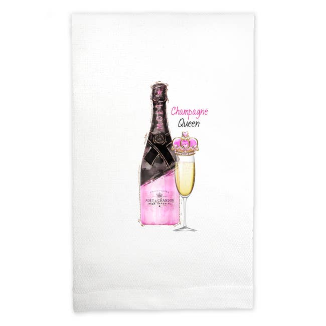 Kitchen Towel - Champagne Queen for wholesale by Mariasch Studios
