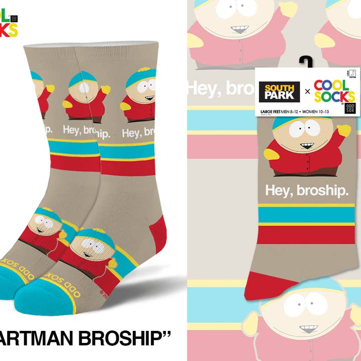 Cartman Broship - Mens Crew Folded for wholesale by Cool Socks