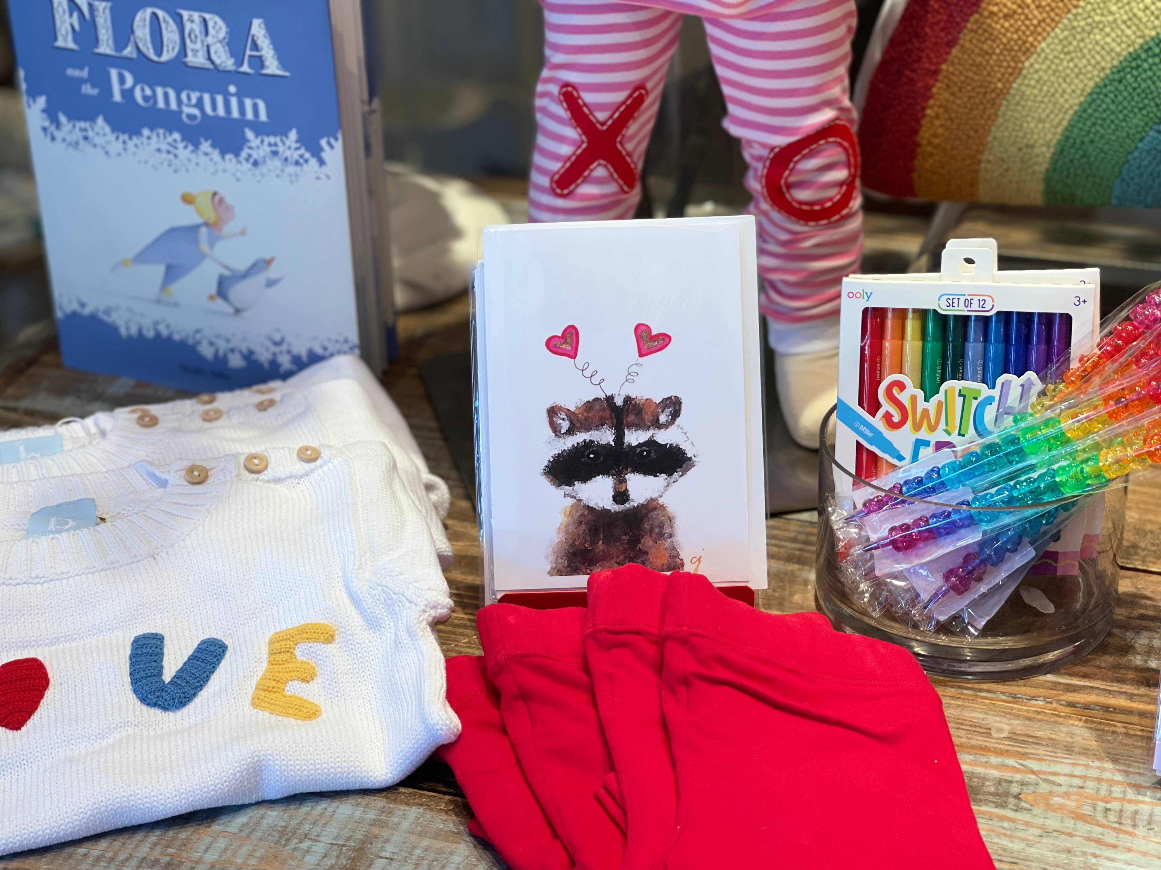 claire jordan designs - Wholesale Valentine's Day Card - Raccoon Heart Headband | Valentines Day Card | Blank1