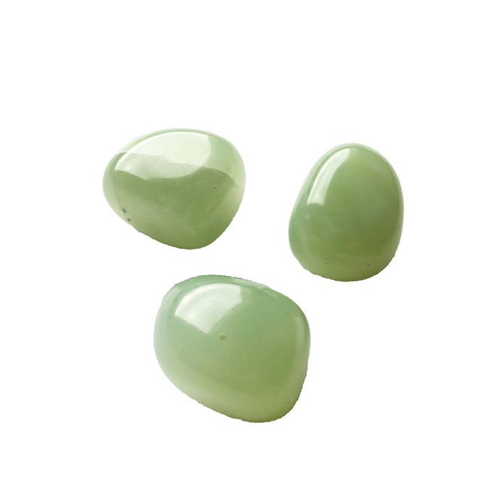 France Mineraux – wholesale Spiritual stone/crystal – Green Jade Tumbled Stones - 1Kg