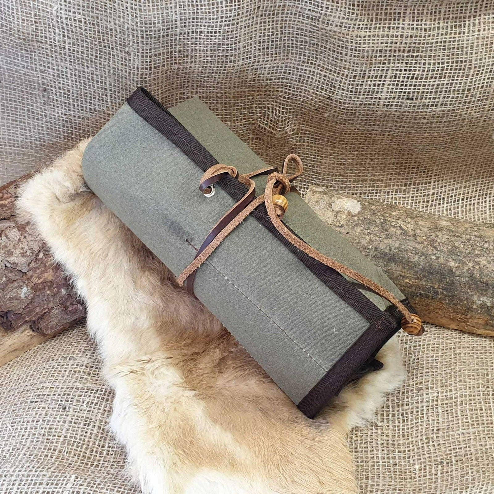 Journeyman Handcraft - Wholesale Pouch - Unisex - Canvas Tool Roll for Carving0