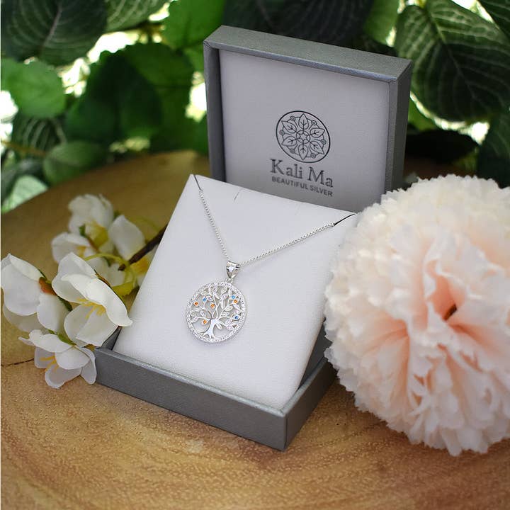 Kali Ma Designs - Sterling Silver Jewellery - Vente Colliers à pendentif - Pendentif arbre de vie Sian
