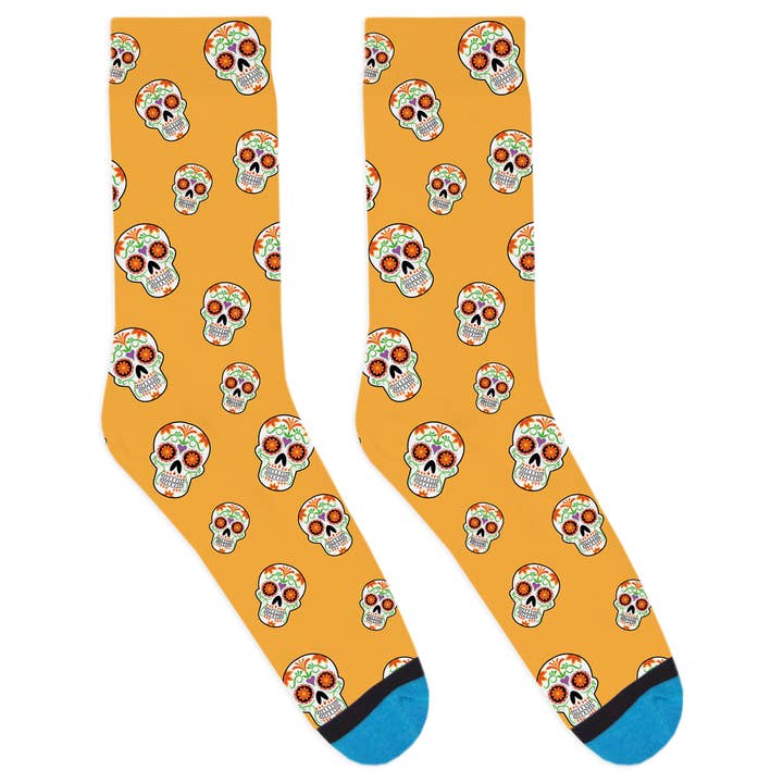Sugar Skull Socks for wholesale by DivvyUp