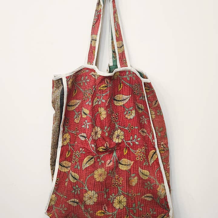 Indigo Collection - Wholesale Tote Bag - Women's - VINTAGE KANTHA TOTE4