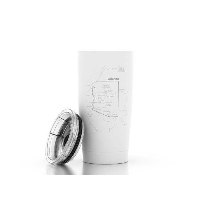 State Maps - Insulated Travel Tumbler w/ Lid - 20 oz for wholesale by Well Told