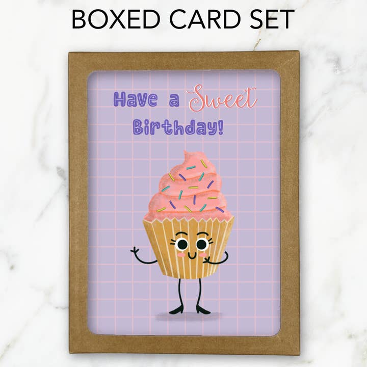 Cupcake Sweet Birthday Card (6) Boxed Set and other Purchase Wholesale 6 cupcake boxes. Free Returns & Net 60 Terms on Faire trending on Faire.