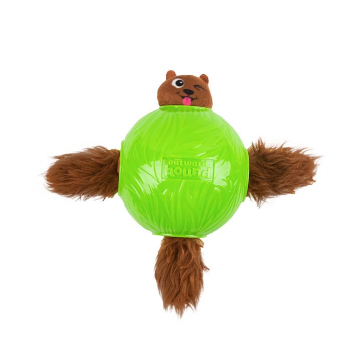 Pet Palette Distribution - Wholesale Pet Plush Toy - Dog - Nina Ottosson Snuffle N' Treat Ball TNT Dog Puzzle Toy Green