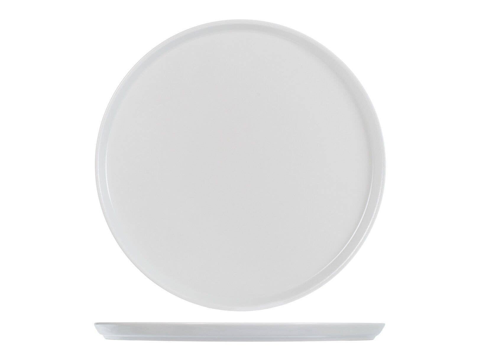 H&H - Wholesale Dinner Plate - White Pizza Stone Ware Plate 33 cm0