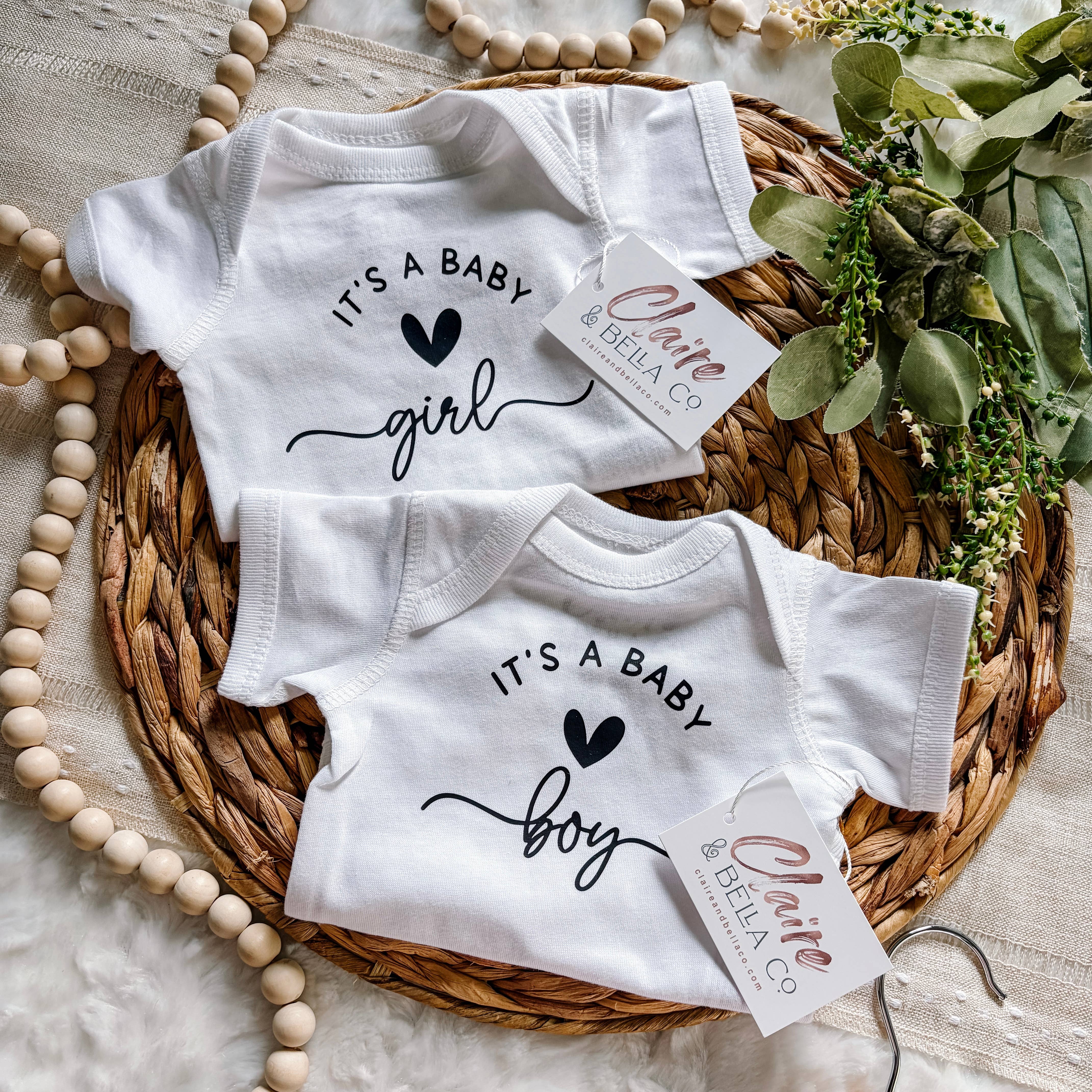 Claire and Bella - Vente Body (sans pieds) – bébé - Cache-couche Oh Baby We're Expecting Grossesse6