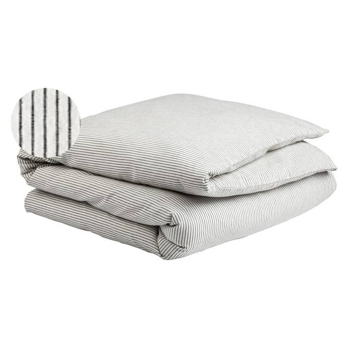 Housse de couette Léonie Caviar 200 x 140 pour la vente par Maison Vivaraise & La Cerise sur le Gâteau