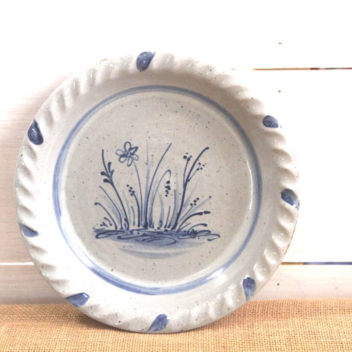 Pie Plate- Wildflower for wholesale by Rowe Pottery