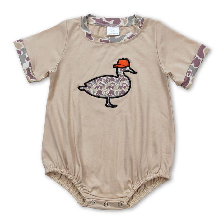 Yawoo Garments - Wholesale Bodysuit (Non-Footed) - Baby - Short sleeves camo duck call baby boy romper1