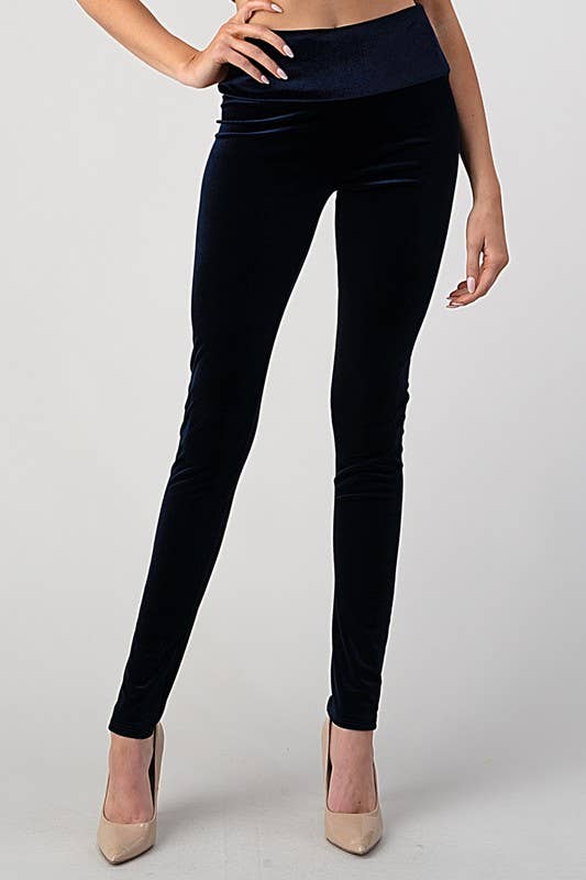 Lemon Tree - Wholesale Fashion Leggings - Women's - HIGH WAIST VELVET KNIT LEGGINGS5