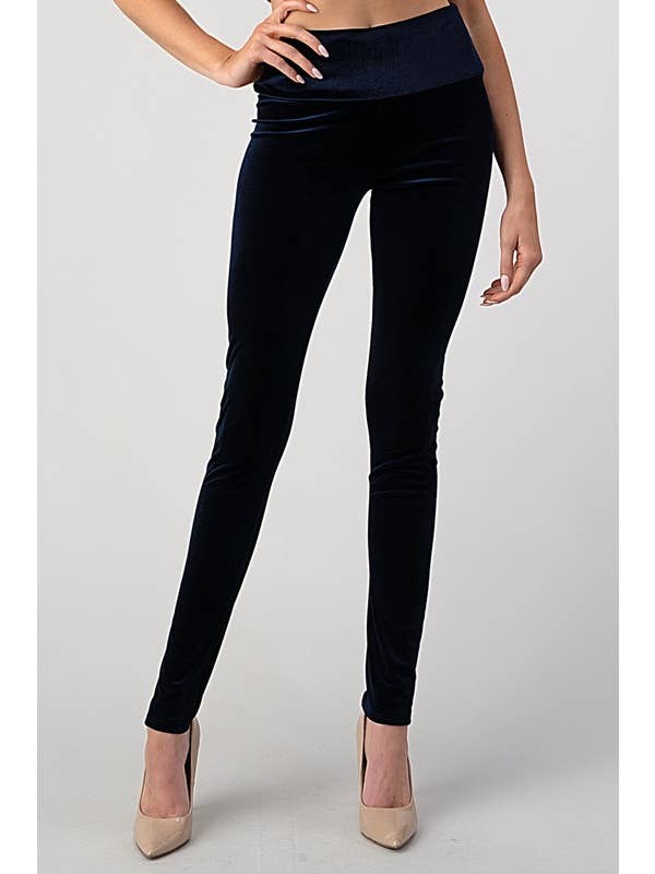 Lemon Tree - Wholesale Fashion Leggings - Women's - HIGH WAIST VELVET KNIT LEGGINGS5