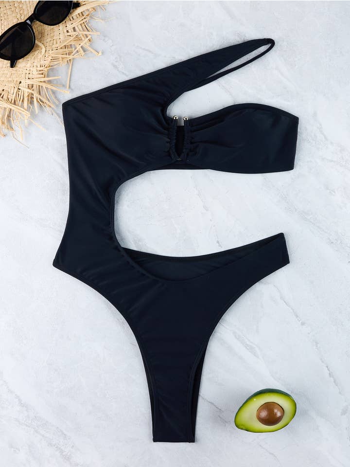 HIDDENBRAND - Wholesale One Piece Swimsuit - Women's - Solid Color Sexy One-piece Swimsuit Bikini6