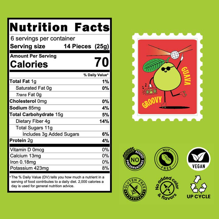 Pulpito Fruit Bites - Wholesale Fruit Snacks - Groovy Guava - Natural Fruit Snacks - Dried Fruit Bites 4