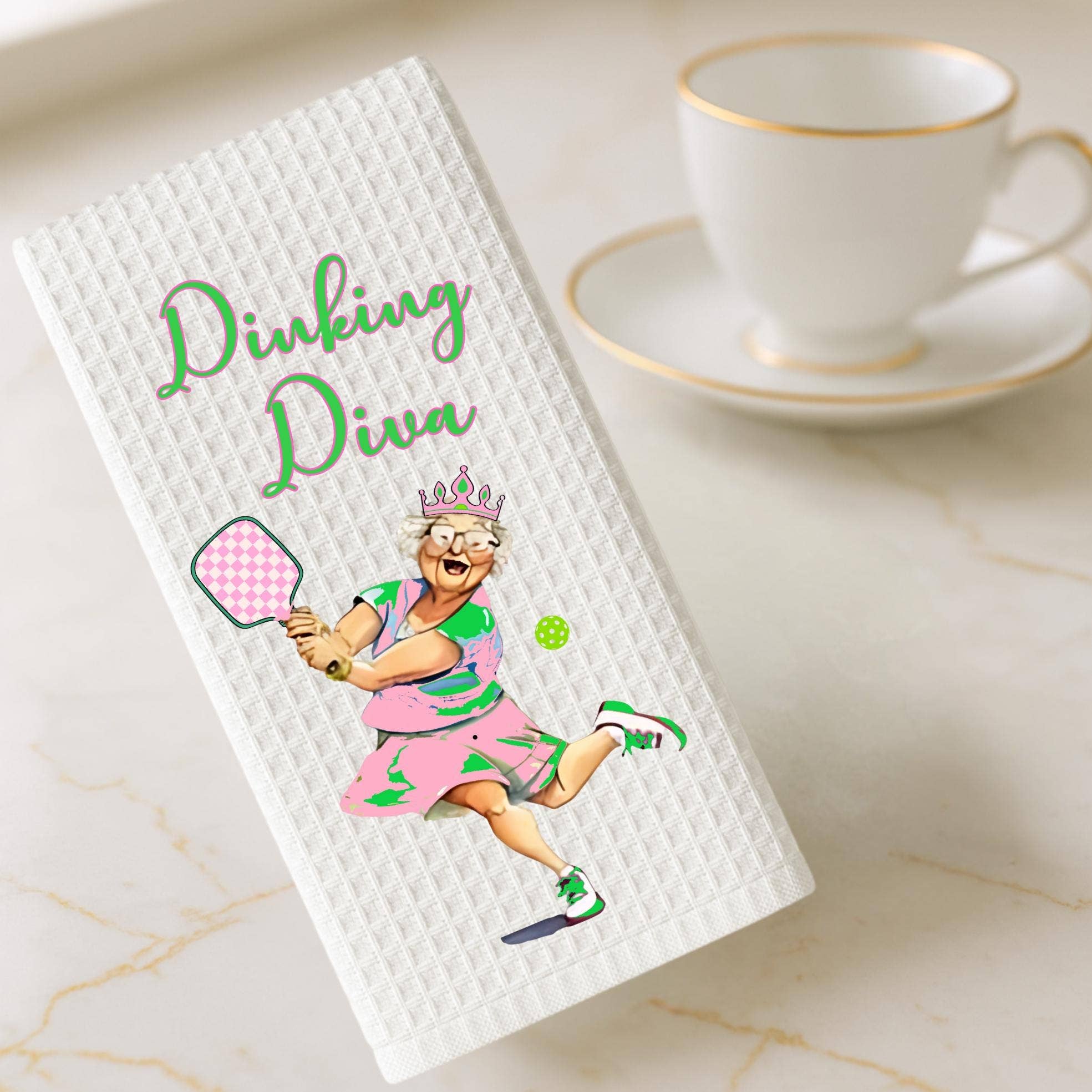 Cottage & Club - Wholesale Sports Towel - Dinking Diva Sports Towel Pickleball Queen Funny Athletic Towel, Pickleball Gift, Pickleball Team, Pickleball Gear6