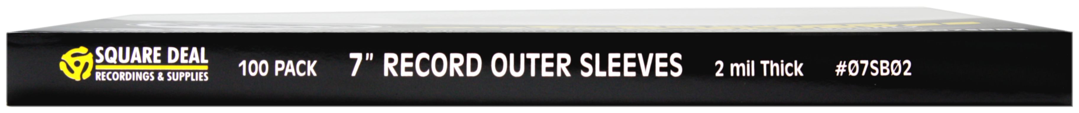 Square Deal Recordings & Supplies - Vente Accessoires de musique - Pochettes extérieures pour disques de 7 po, polypropylène, qualité supérieure, 2 mil1