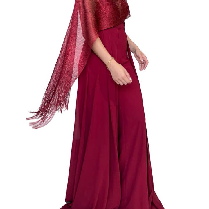 Invitadissimas - Wholesale Scarf - Women's - FRINGE SHAWL 50*200cm13