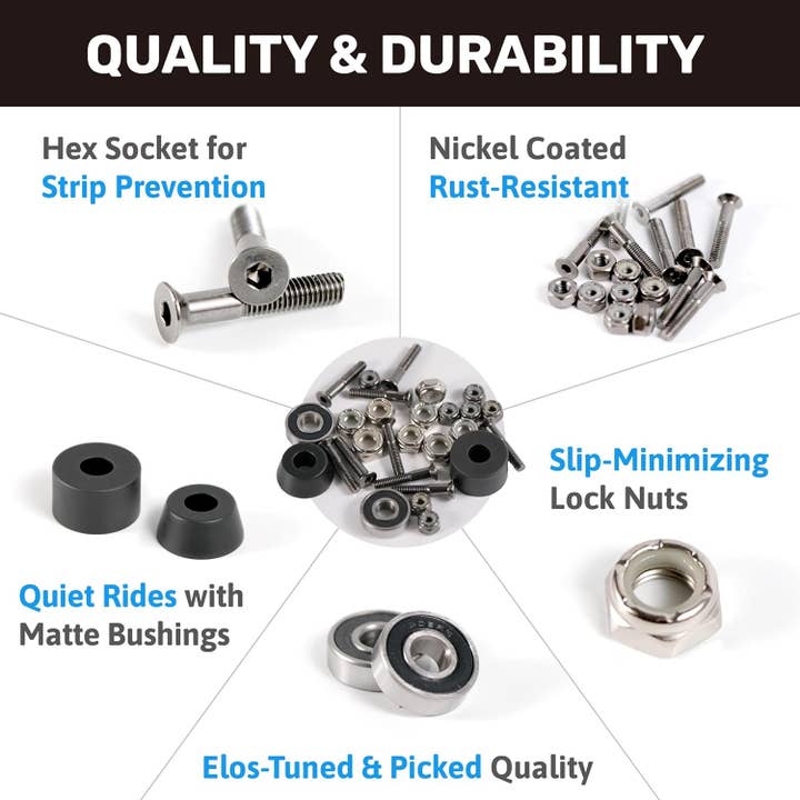 Elos - Wholesale Sporting Accessories - Elos Skateboard Hardware Kit2