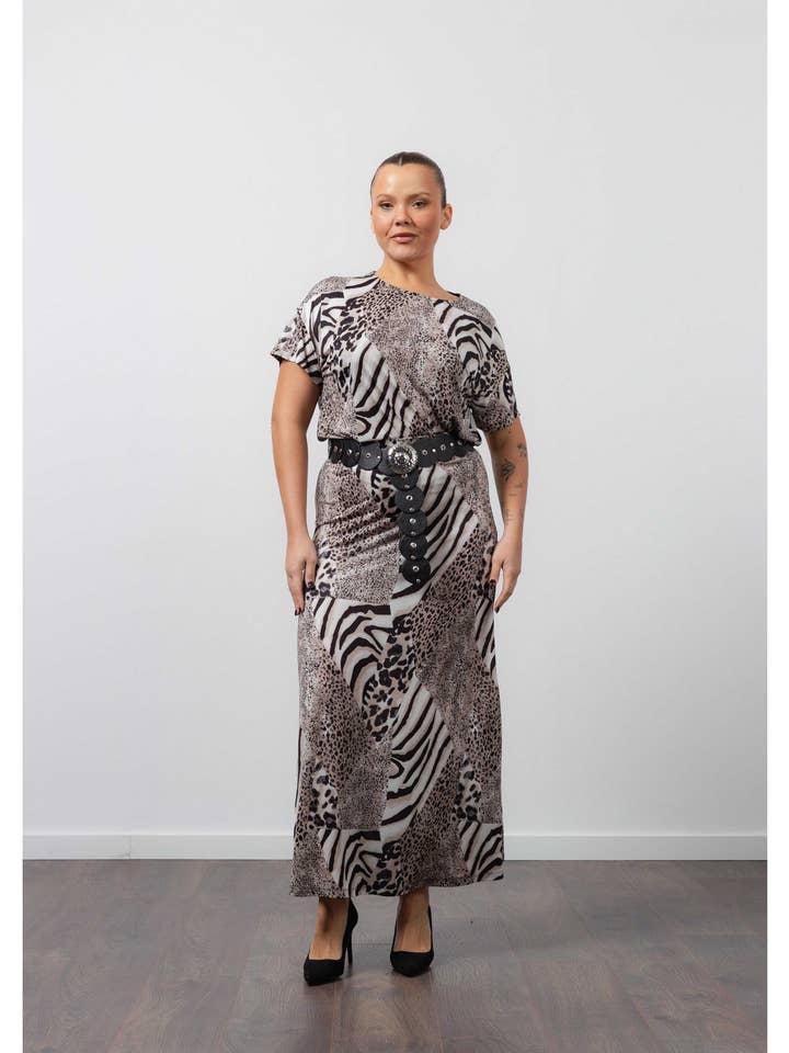 252016 - Ensemble en maille imprimée Collection Printemps Été Grandes Tailles pour la vente par Teresa Cardoso Oliveira