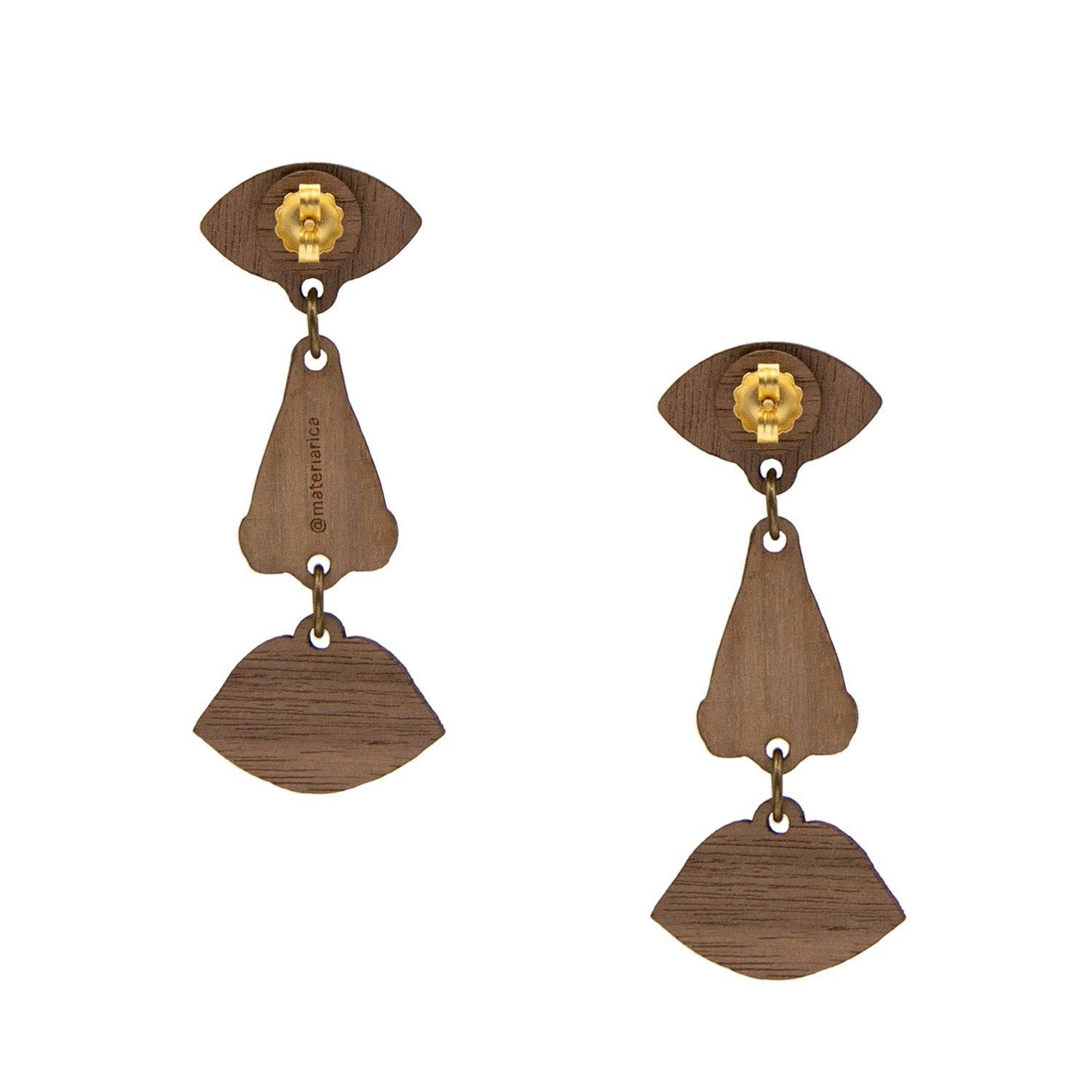 Materia Rica ☀️ - Wholesale Dangle Earrings - Eye and Nose and Mouth3