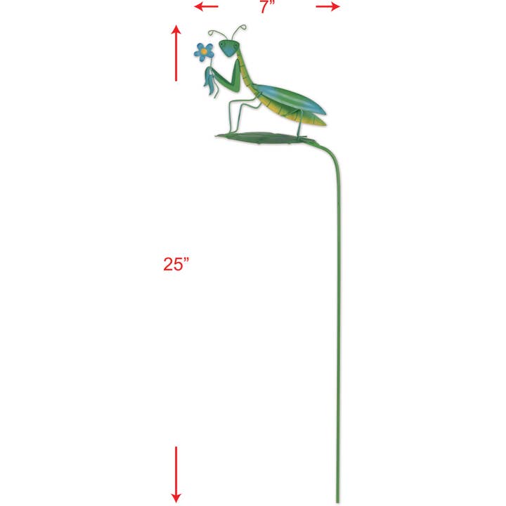 Sunset Vista Designs - Wholesale Garden/Lawn Stake - Praying Mantis Garden Pick1