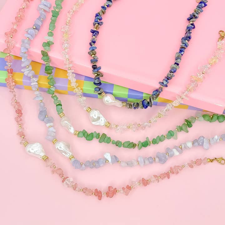 Förtrollat pärlhalsband med ädelstenar för wholesale av Treasure Jewels Inc.